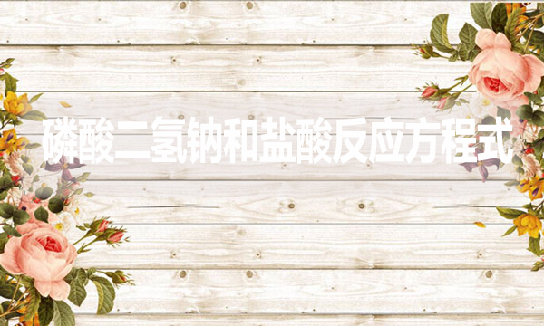 磷酸二氫鈉和鹽酸反應(yīng)方程式是什么？