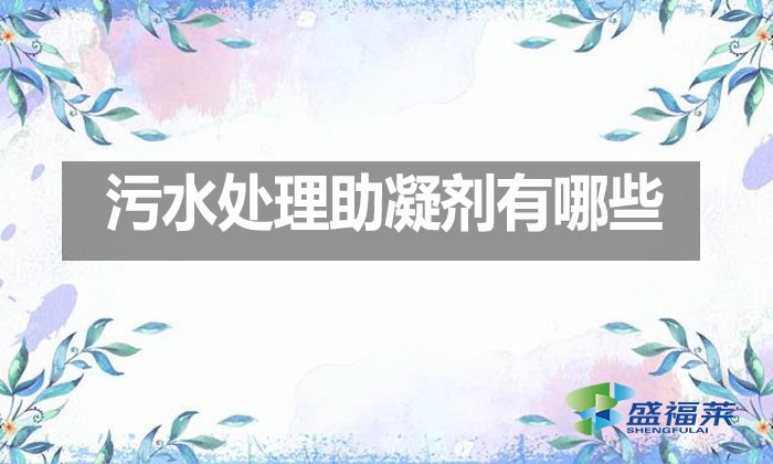 污水處理助凝劑有哪些？